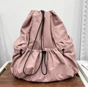 Trending Drawstring Women’s Backpacks Large Capacity Women’s Shoulder Bags Designer Waterproof Girl School Backpack
