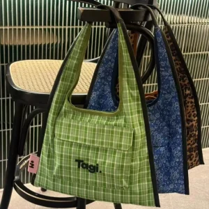 Trending High Fashion Large Capacity Hobo Bag in Multiple Print Plaid Patterns Inspired Style with Details Shoulder Bag Tote Bag