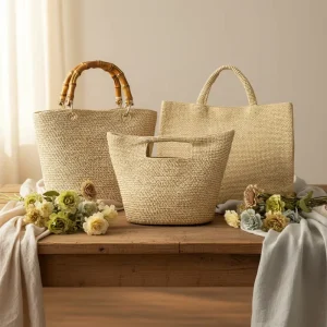 Trending Straw Bag Handmade Madagascar Raffia Bag Designer Tote Handbags Luxury for Women Fashion Beach Bags for Girls