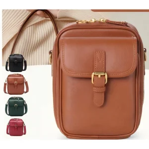 Trendy Casual Crossbody Shoulder Organizer Bag PU Designer Cell Phone Bags Supplier for Men and Women