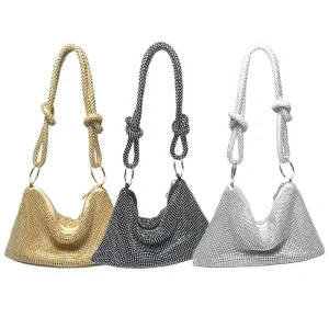 Trendy Diamond Underarms Purse Popular Portable Bling Bags Handbags Tote Ladies Luxury
