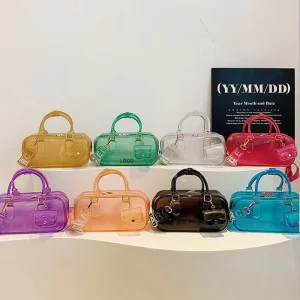 Trendy European American Shoulder Handbag Jelly Cross Body Bag Colorful Pillow Satchel for Fashion Lovers