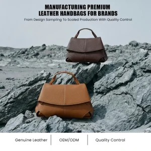 Trendy Genuine Leather Satchel Bag for Women Versatile Convertible Handbag Weekend Getaways