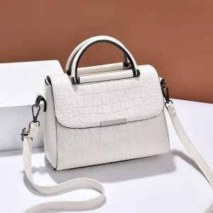 Trendy Ladies Crossbody Handbag Retro Small Top Handle Purse with Candy Pattern Polyester Lining Fashion Style