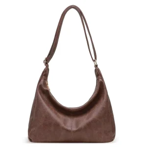 Trendy Personalized Large Capacity Tote PU Hobo Crossbody Purses Bag Zipper Closure Custom Logo for Women Autumn Winter Spring