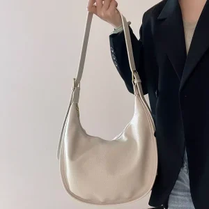 Trendy Stylish Lady Fashion Single Strap Large Capacity Zipper Hobo Crossbody Bag