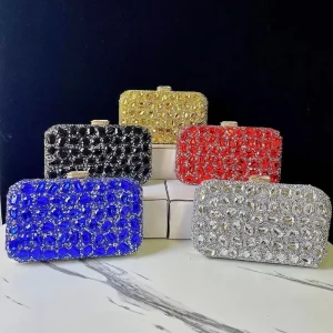 Trendy Woman Wedding Bag Crystal Clutches Bags Beaded Sparkly Party Bag Daily Dinner Purse Women Luxury Rhinestone Handbags