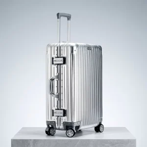 Tuyue Aluminum magnesium Alloy Unisex 20 inch Carry on Suitcase TSA Lock Spinner Wheels Waterproof Anti theft Hard shell Leisure