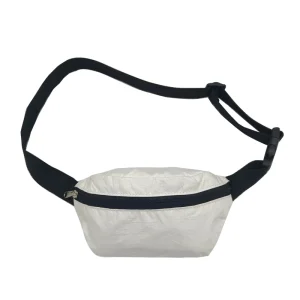Tyvek Wtih PU Coating White Material Mini Hip Pack Waist Bag Belt Bag for Women