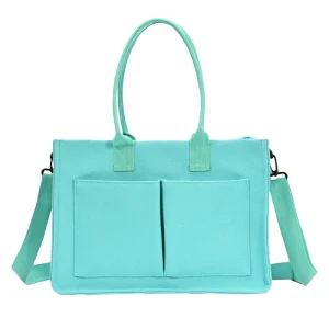 USA WAREHOUSE Factory Price Large Capacity Canvas Tote Bag Shopping Crossbody Tote Bag With Zipper and Pockets