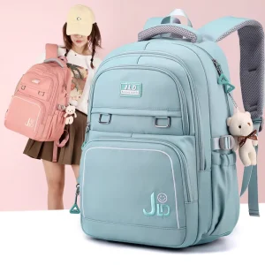 Ultra Light Large Capacity Junior High School Backpack Fashionable Waterproof College Student Travel Bag Zipper High Value for