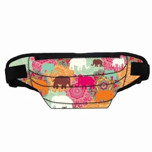 Unisex Custom Waterproof Polyester Waist Bag Belt Style with Zipper Closure for Outdoor Travel Hiking Use