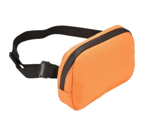 Unisex Fashion Striped Zipper Fanny Packs Crossbody Belt Bags Nylon Waterproof for Outdoor Travel Hiking Cycling Running