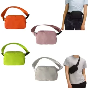 Unisex Hot Sublimation Neoprene Belt Bag Waist Pack Cross Body Belt Bags