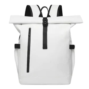 Unisex Large Capacity Commute Computer Backpack Business Casual College Student Schoolbag Travel Bag Waterproof Polyester