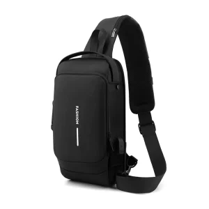 Unisex Leather Belt Bag with Zipper Closure Customizable Logo Travel Storage Pouch