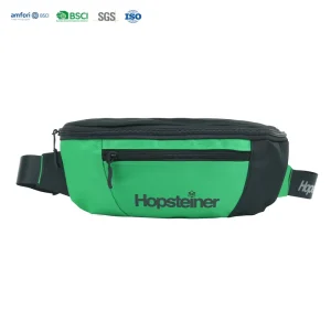 Unisex Lightweight Fashion Waist Pouch with Zipper Closure and Custom Print Adjustable Sling Belt Bag for Hiking & Festival