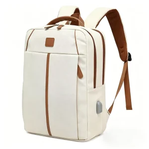 Unisex Oxford Polyester Outdoor Backpack with USB Charging Multi-functional College Student Laptop Bag for Urban Use