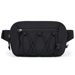 Unisex Small Fanny Pack Belt Bag Waist Pack 1.4L Nylon Waterproof Crossbody Chest Bag Adjustable Strap Running Travel Hiking Gym