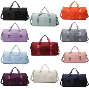 Unisex Sports Gym Duffle Bag Lightweight Waterproof Polyester Customizable Outdoor Fitness Travel Bag