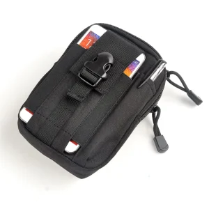 Universal Molle Phone Pouch Outdoor EDC Bag Hiking Camping Cycling Trekking Belt Purse Tactical Molle Pouch for 6.2″ Inch Phone