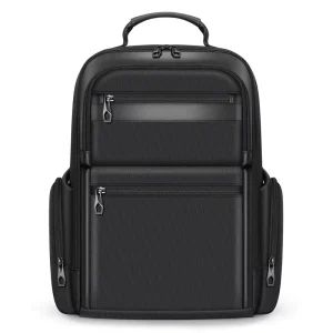 Urban Minimalist Casual Laptop Backpack 15.6 inch USB Charging Port Waterproof Polyester Air-cushioned for Men