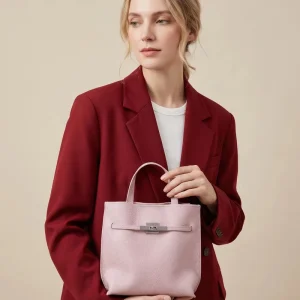 Urban Simplicity Style Vintage Fashion Lady Women’s Bucket Bag Small Size Genuine Leather Single Strap Magnetic Buckle Water