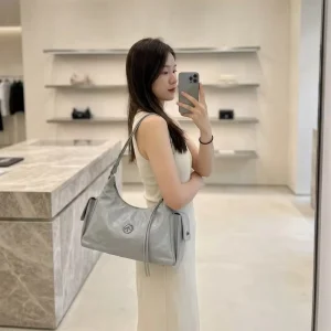 Vegetable Tanned Leather Underarm Bag New Toast Design Soft Genuine Leather Shoulder Crossbody Purse for Women
