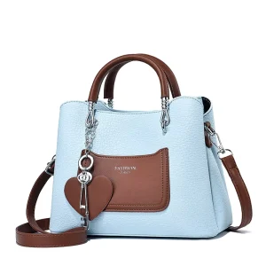 Versatile Contrasting Color Fashionable Retro Simple Elegant Temperament Casual Women’s Shoulder Bags
