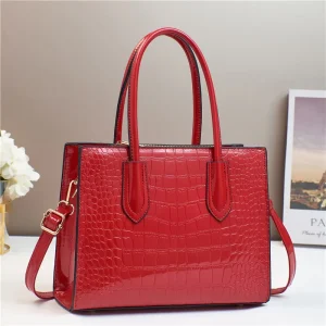 Versatile Shoulder Crossbody Tote Bag Large Capacity Pu Leather Zipper Closure Trendy Fashionable Women’s Handbags