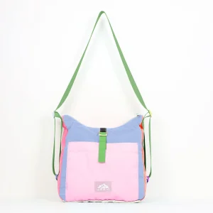 Vibrant Random Color Crossbody Bag Spacious Design Multiple Compartments Water Resistant Adjustable Strap