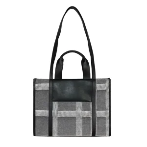 Vietnam Made Canvas Tote Bag Large Capacity Beach Shopping Handbag Women Stylish Tote Bag