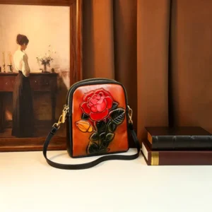 Vintage 3D Embossed Lady Face Women Handbags Retro Portrait Carved Crossbody Bag Shoulder Messenger Bag Designer Phone Purse