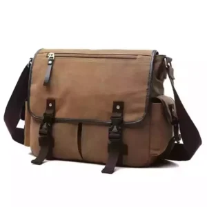 Vintage Briefcase Canvas Boys Crossbody Bags Work School Laptop Messenger Bags Men Crossbody Camera Bag