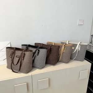 Vintage Casual Tote Bags Canvas Purses Ladies Bags Shoulder Bags Women’s Handbag