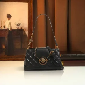 Vintage Diamond Quilted Flap Bag Women Designer Satchel Retro Chain Decor Shoulder Crossbody Messenger Bag Ladies