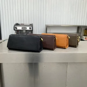 Vintage Genuine Leather Baguette Shoulder Crossbody Bag Women Soft Cowhide Minimalist Satchel with Cover Closure for Daily