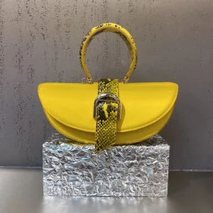 Vintage Genuine Leather Crocodile Print Fashion Saddle Bag Women’s Designer Crossbody Shoulder Bag Durable Lightweight