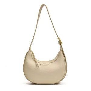 Vintage Hobo Crossbody Bag for Women Pebbled PU Leather Crescent Shoulder Bag Adjustable Strap Retro Handbag