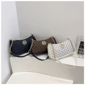 Vintage PU Handbag Crossbody Adjustable Strap Lady Messenger Shoulder Sophisticated Accessory Tote Bag Purse Zipper Closure
