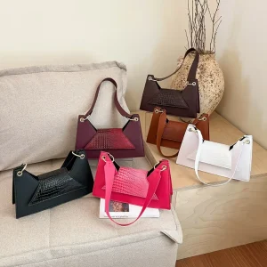Vintage Shoulder Bag Women Underarm Handbag Fashion Luxury Designer Crossbody Purse Stylish Handbag for Women