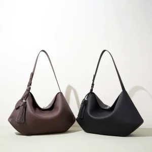 Vintage Single Strap Candy Fashion Genuine Leather Portable Hobo Handbags Ladies Shoulder Bags Crossbody