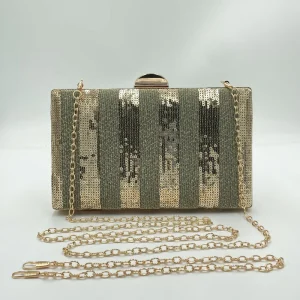 Vintage Style Sequined Evening Clutch Bags Wedding Party Evening Bling Sequined Handbag for Women Dinner Bag Banquet Bag