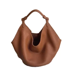 Vintage West Hobo Bags for Women Shoulder Purses Top Handle Tote Bag PU Leather Chain Strap