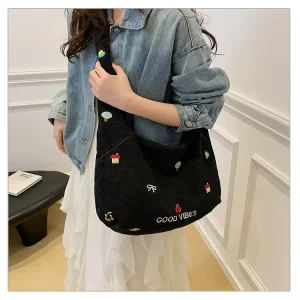 Washed Denim Fresh Style Handbag for Women Versatile Shoulder Bag Simple Vintage Crossbody Bag Small Backpack