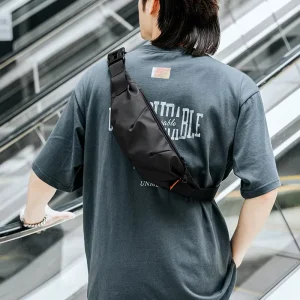 Waterpoof Lightweight PVC Fanny Pack Bags for Men Waist Bag Sport Belt Bags