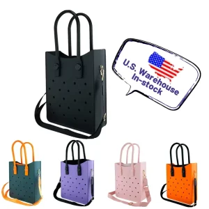 Waterproof EVA Handbag Punching Women’s Tote Bags With Shoulder Strap for Women Hand Tote Bag Beach Bag