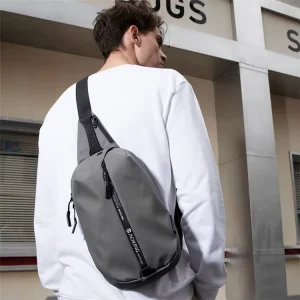 Waterproof Fashion Crossbody Unisex Lightweight Large Capacity Shoulder Bag Outdoor Casual Messenger Zipper Closure