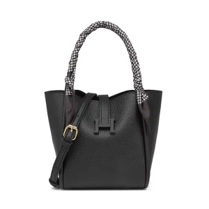 Waterproof Fashionable PU Leather Large Capacity Bucket Crossbody Bag for Women Summer Spring Use Daily & Shopping