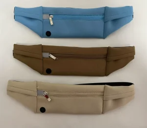 Waterproof Lightweight Durable Neoprene Zipper Belt Waist Bag Sports Travel Hiking Money Running Kids Pillow Shape 40CM